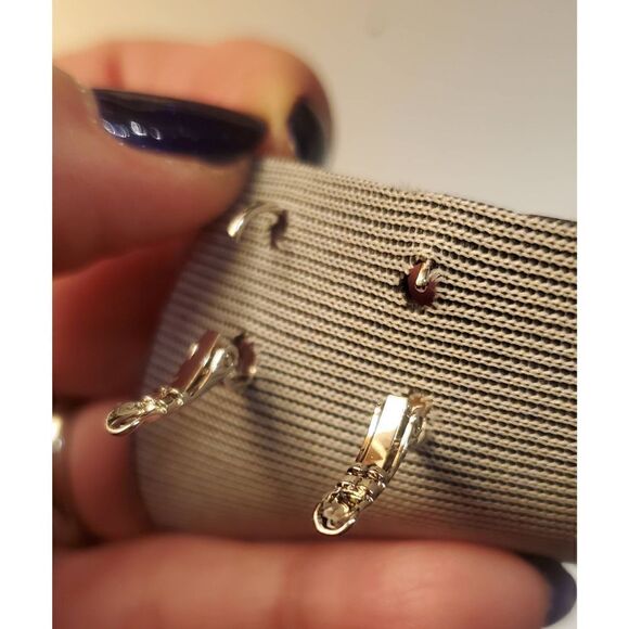 Swarovski Crystal Round Clear Earrings dangle. Wedding. Party. New years. Simple - Picture 5 of 6